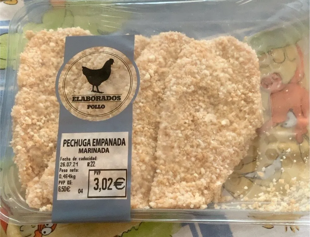 Pechuga empanada marinada