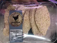 Pechuga de pollo empanada marinada