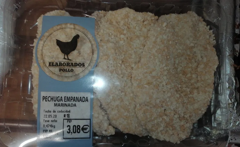Pechuga empanada marinada
