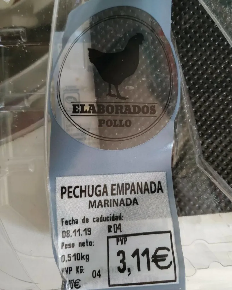 Pechuga empanada marinada