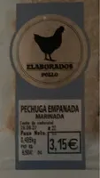 Pechuga empanada marinada