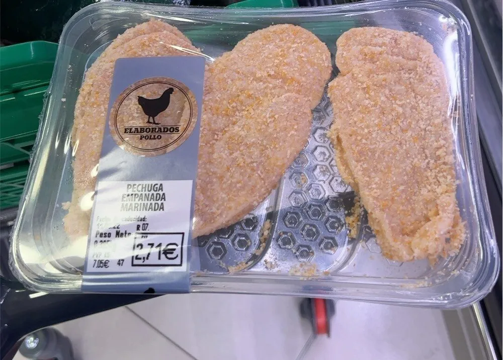 Pechuga empanada marinada