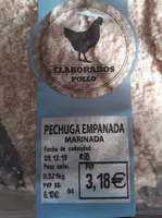 Pechuga empanada marinada