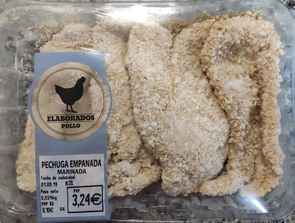 Pechuga empanada marinada