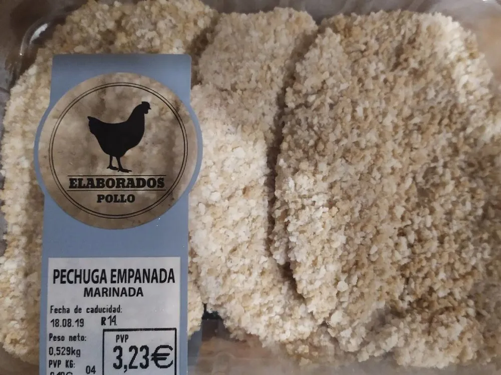 Pechuga empanada marinada