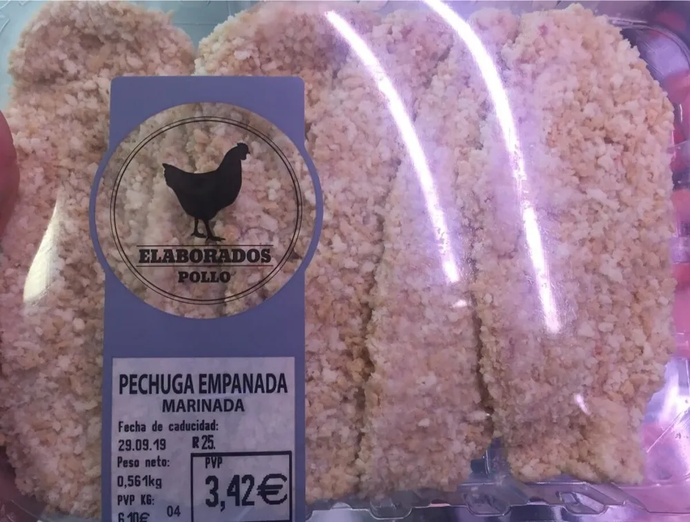 Pechuga empanada marinada