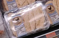 Pechuga de pollo empanada y marinada