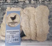 Pechuga de pollo empanada marinada
