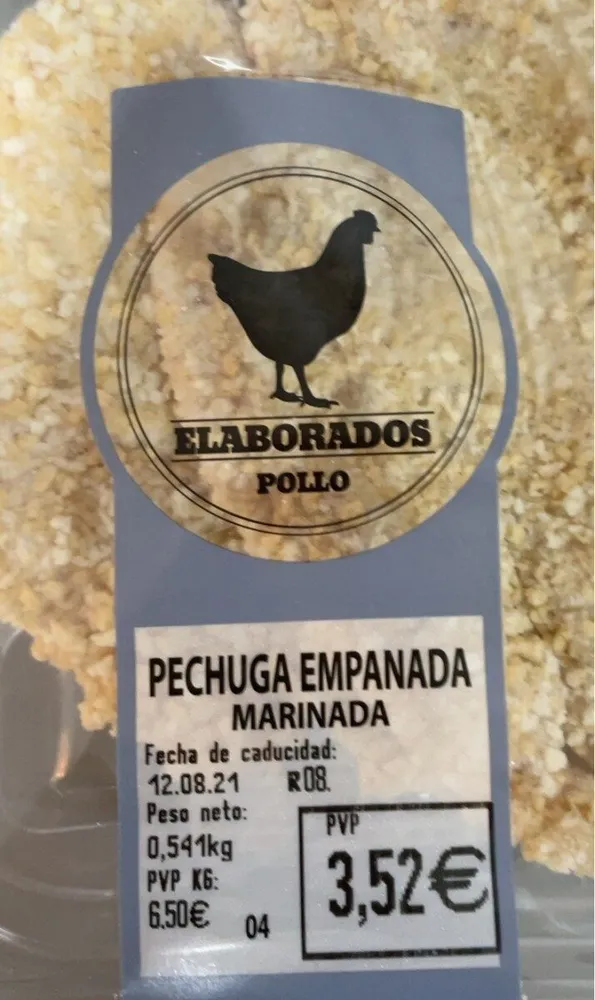 Pechuga Empanada Marinada