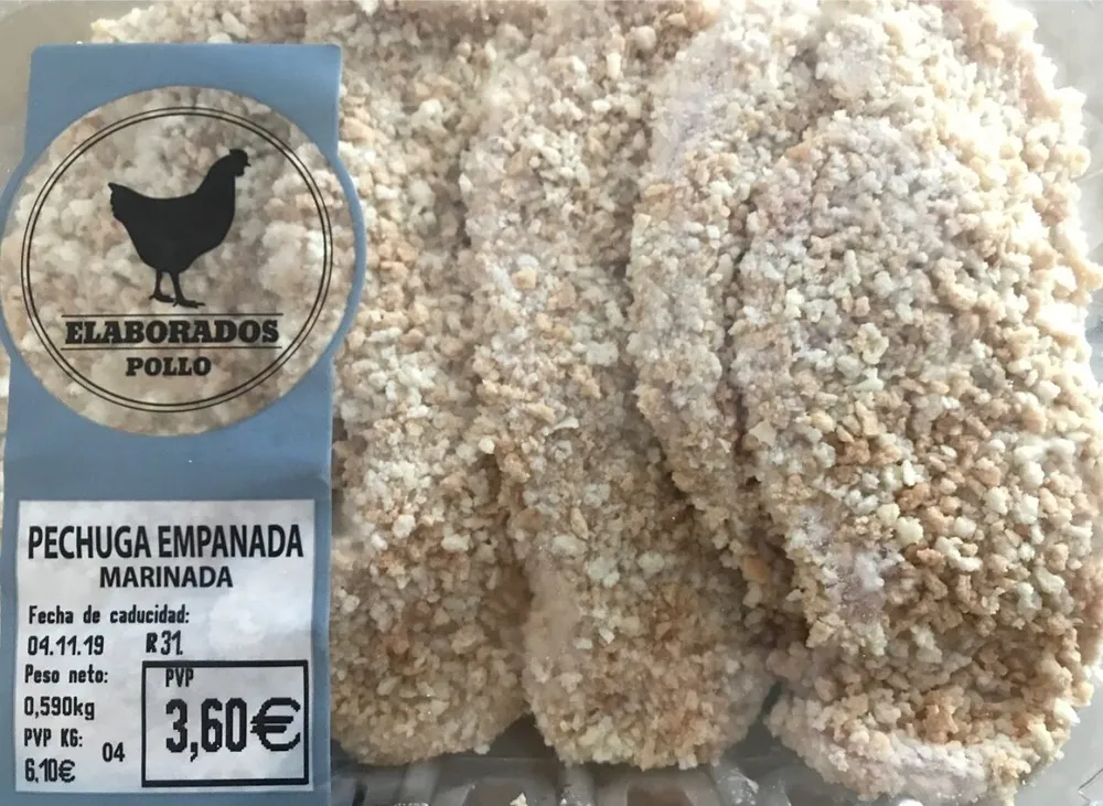 Pechuga marinada enpanada