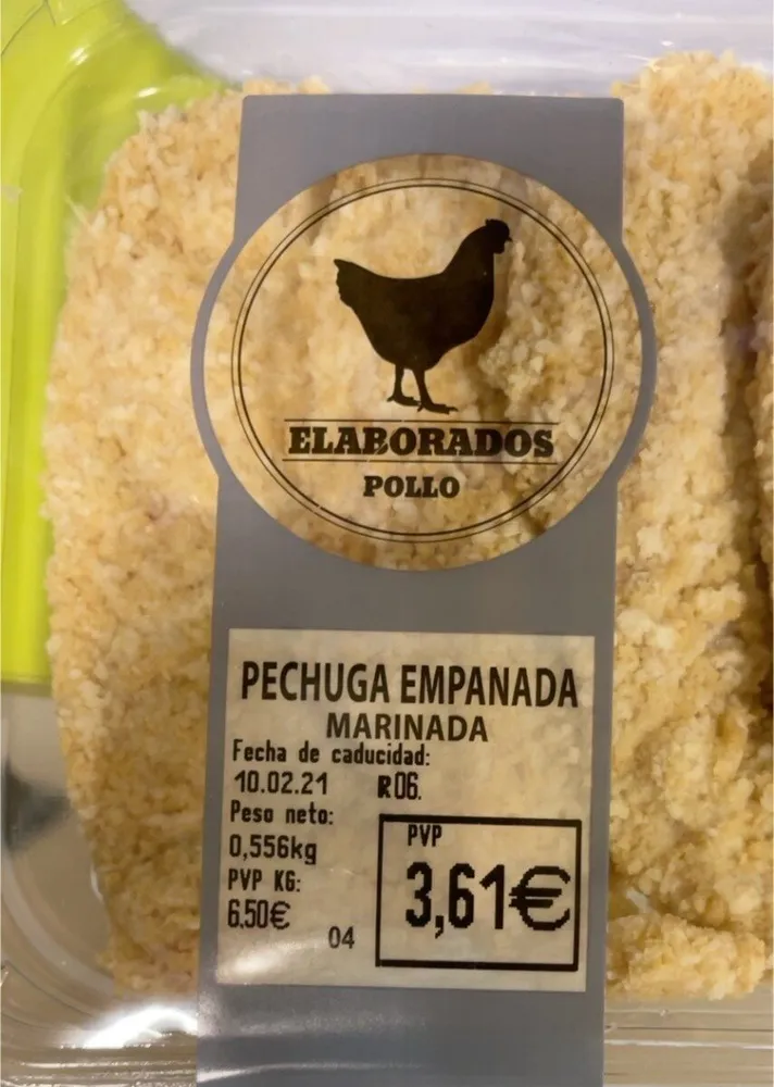 Pechuga empanada