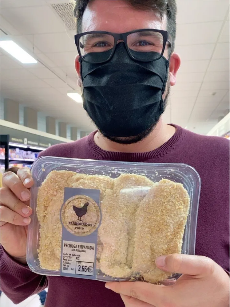 Pollo empanado