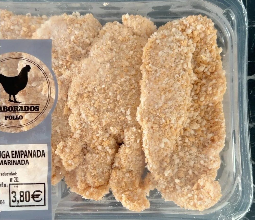 Pechuga empanada marinada