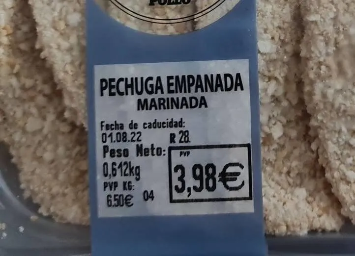Pechuga empanada