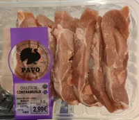 Chuletas contra muslo de pavo