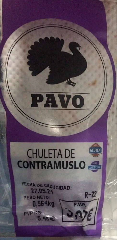 Chuletas de contramuslo - Pavo