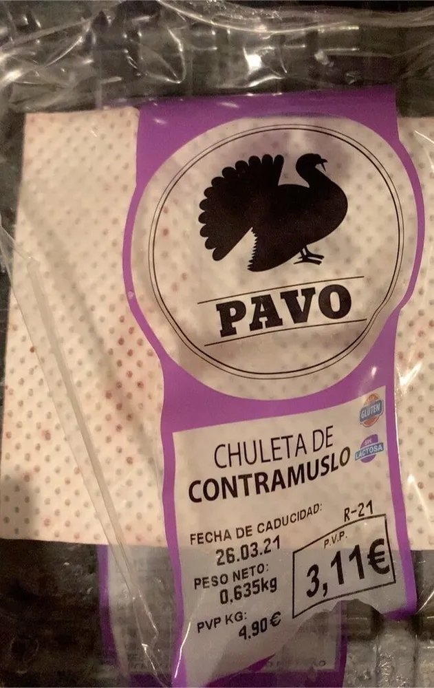 Chuletas de contra muslo