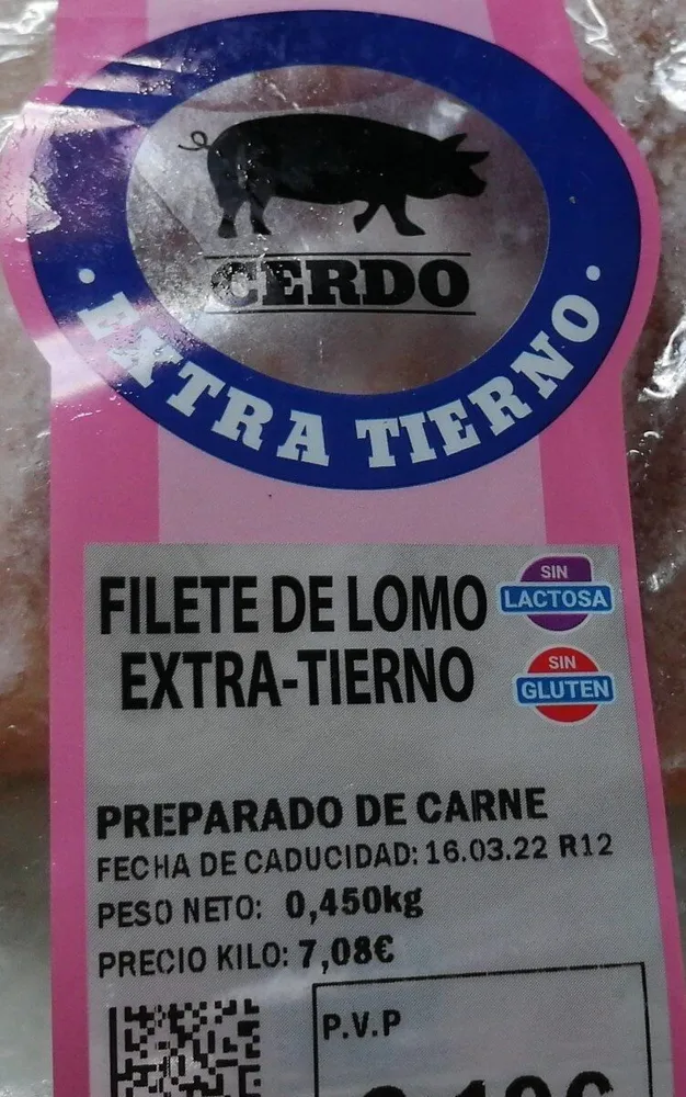Cerdo extra tierno
