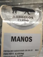 Manos de cerdo