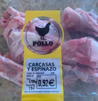 Carcasas y espinazo de pollo