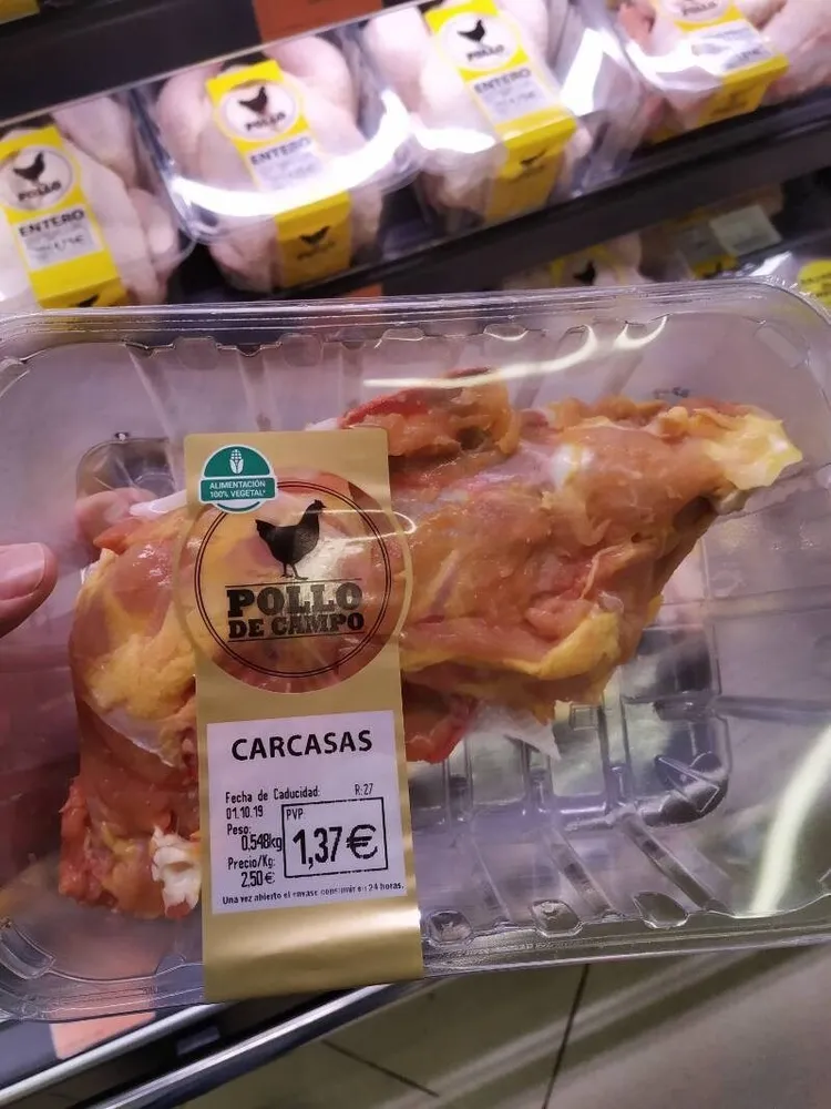 Pollo rural carcasa