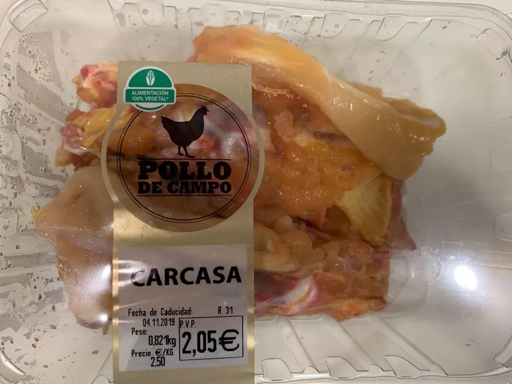 Carcasa de pollo