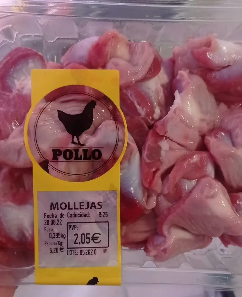 Mollejas de pollo