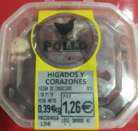 Hígados y corazones