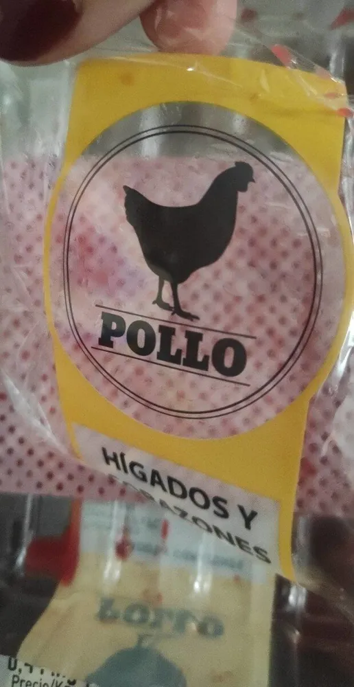 Hígados y corazones pollo