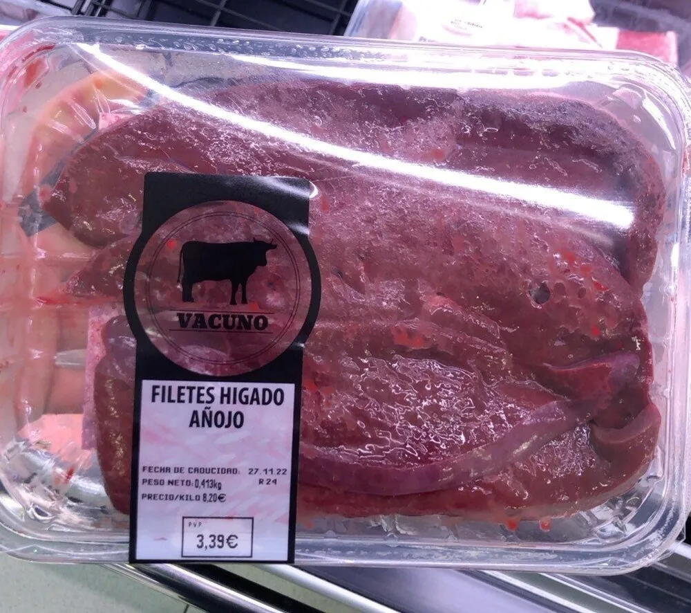 Filetes higado añojo