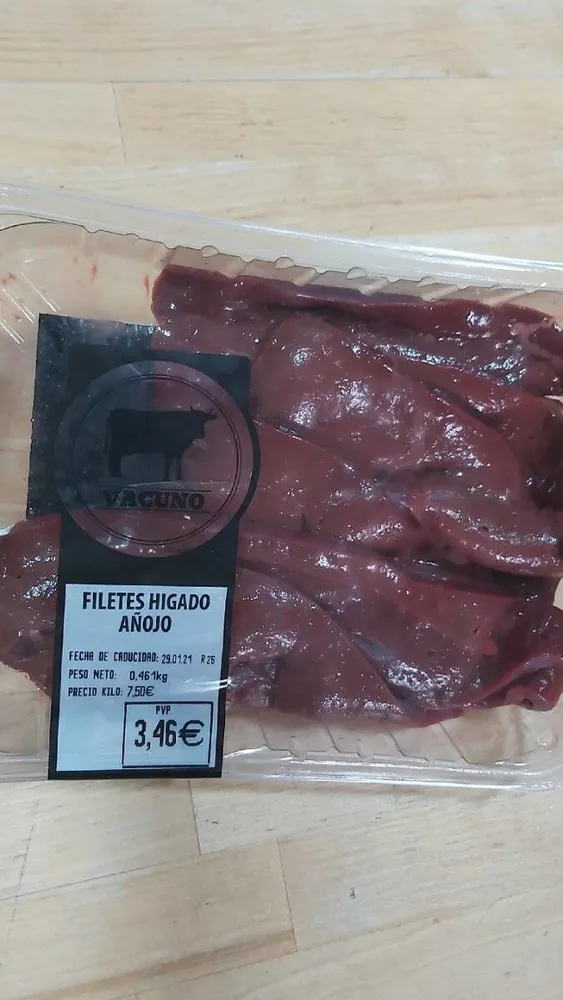 Filetes Higado añojo