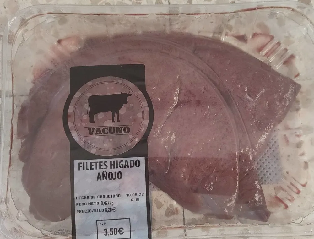 Filetes Hígado Añojo