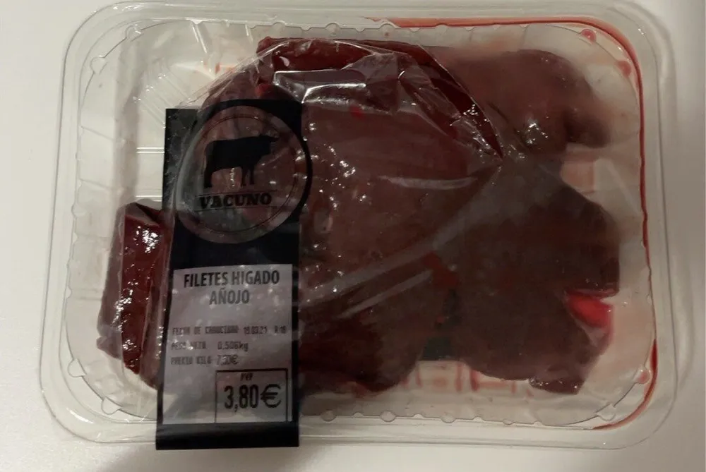 Filetes hígado añojo vacuno