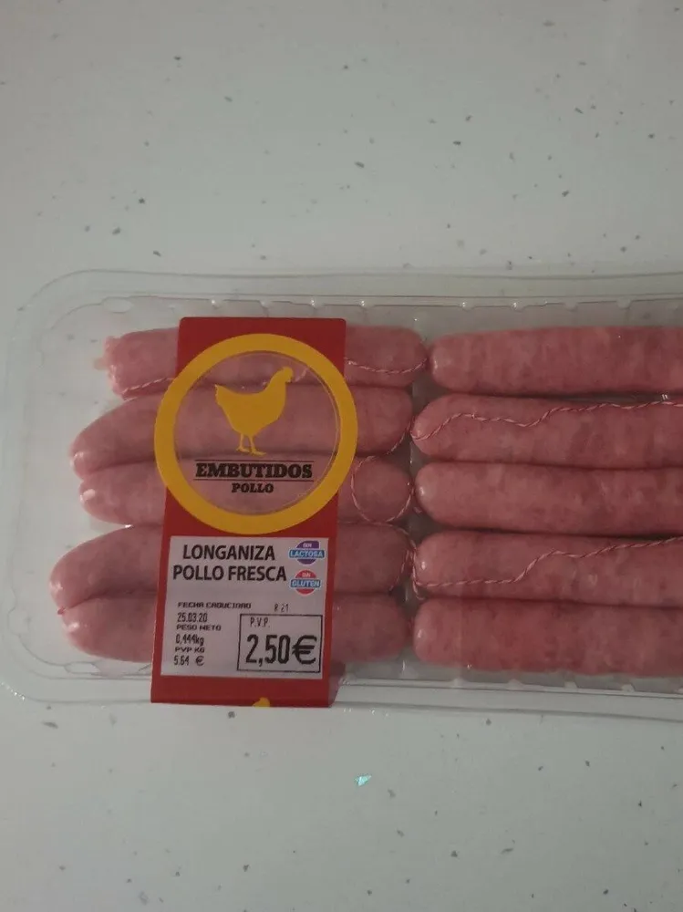 Longaniza pollo fresca