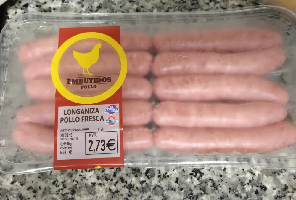 Longaniza de pollo fresca