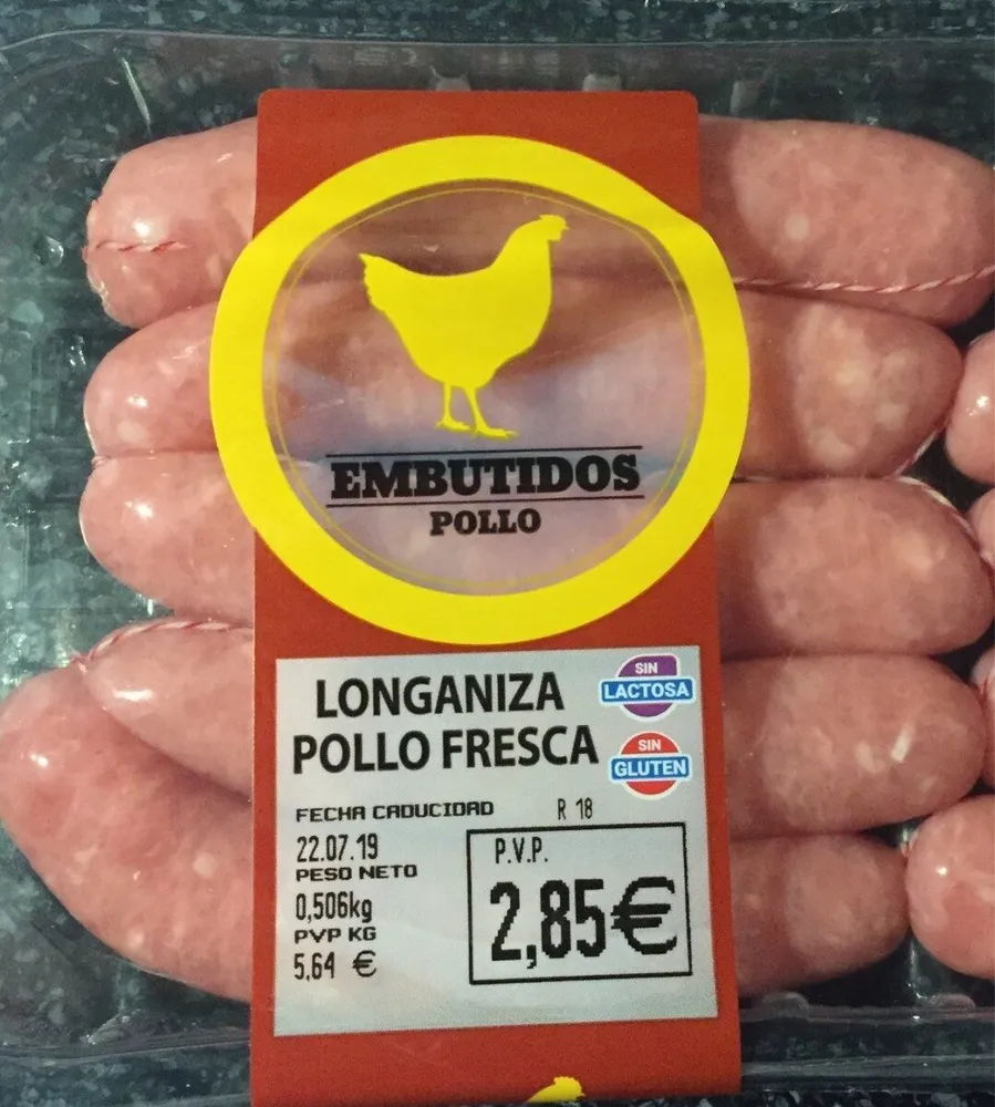 Longaniza de pollo fresca