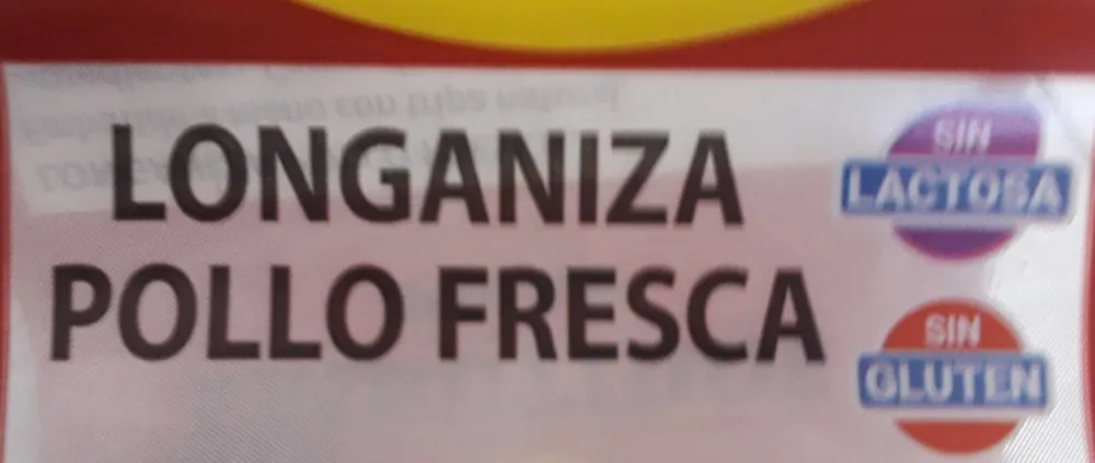 Longaniza pollo fresca