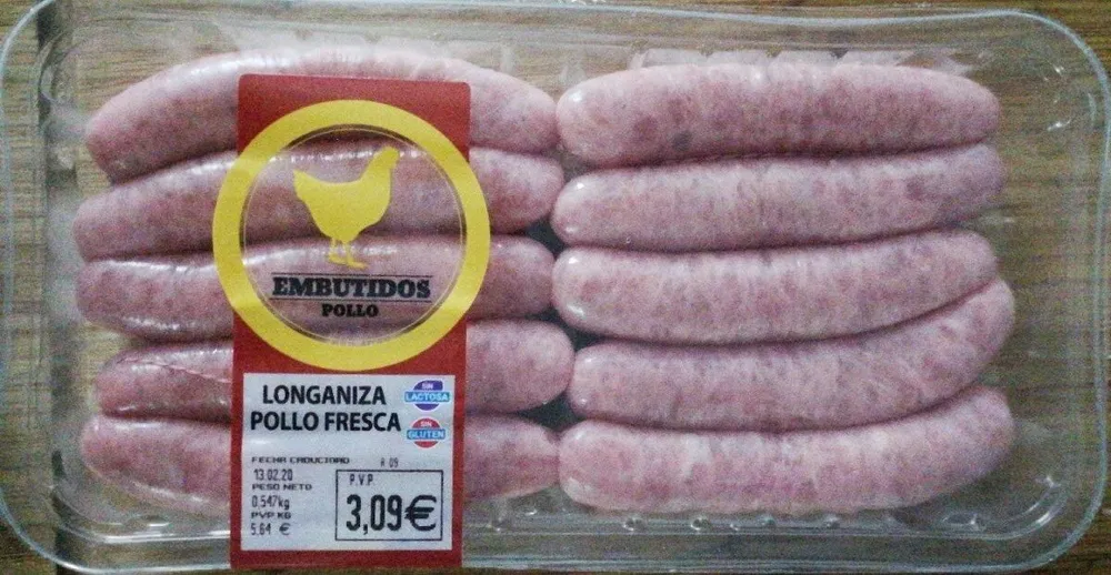 Longaniza de pollo fresca