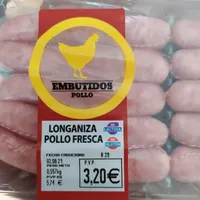 Longaniza de pollo fresca