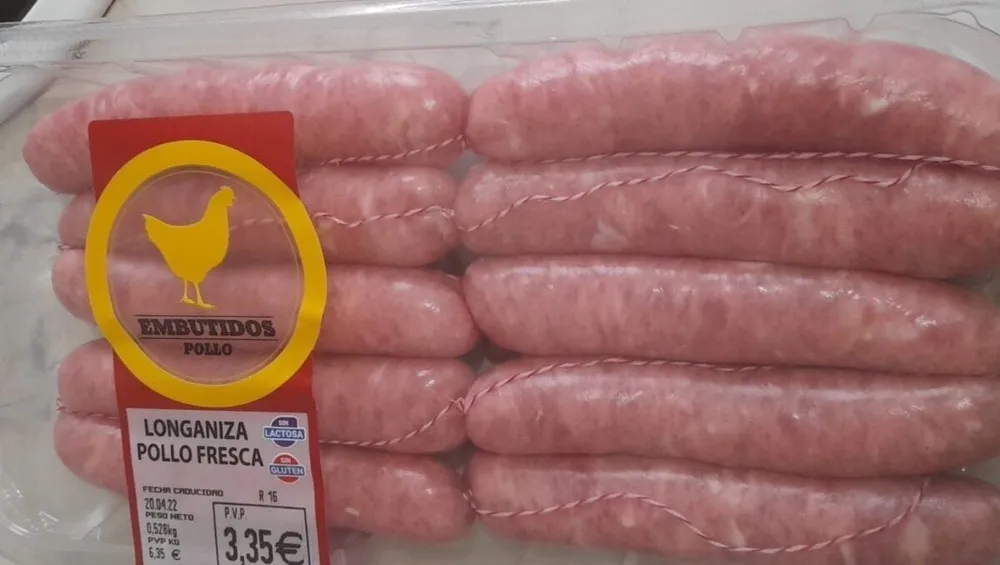 Longaniza de pollo fresca