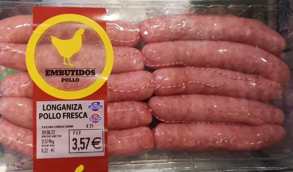 Longaniza de pollo fresca