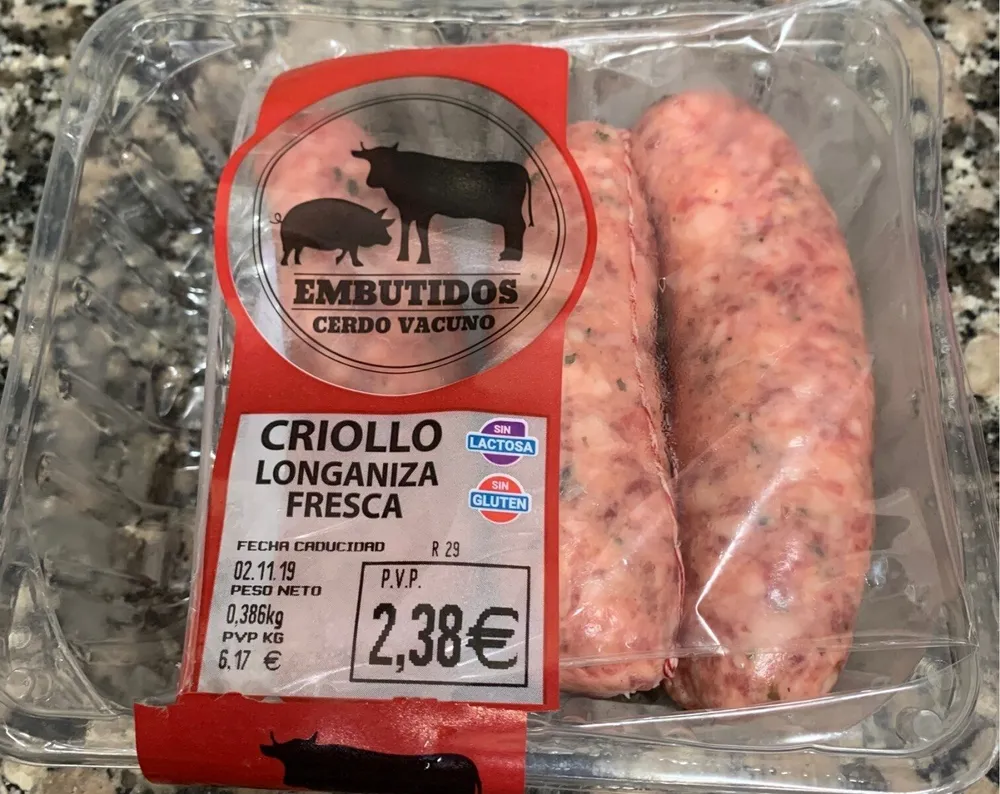 Criollo longaniza fresca
