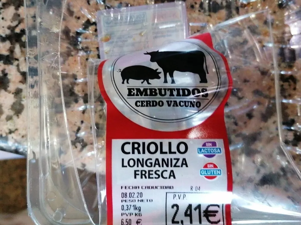 Criollo longaniza fresca