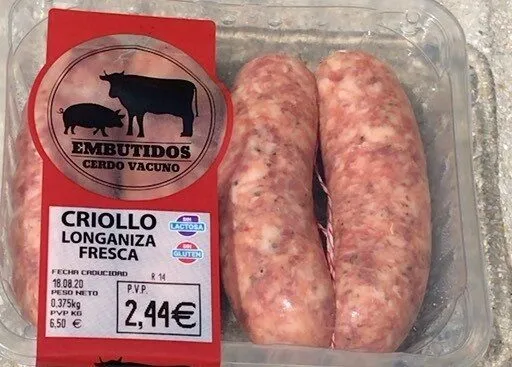 Criollo. Longaniza fresca.