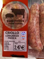 Criollo longaniza fresca