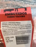 Criollo longaniza fresca