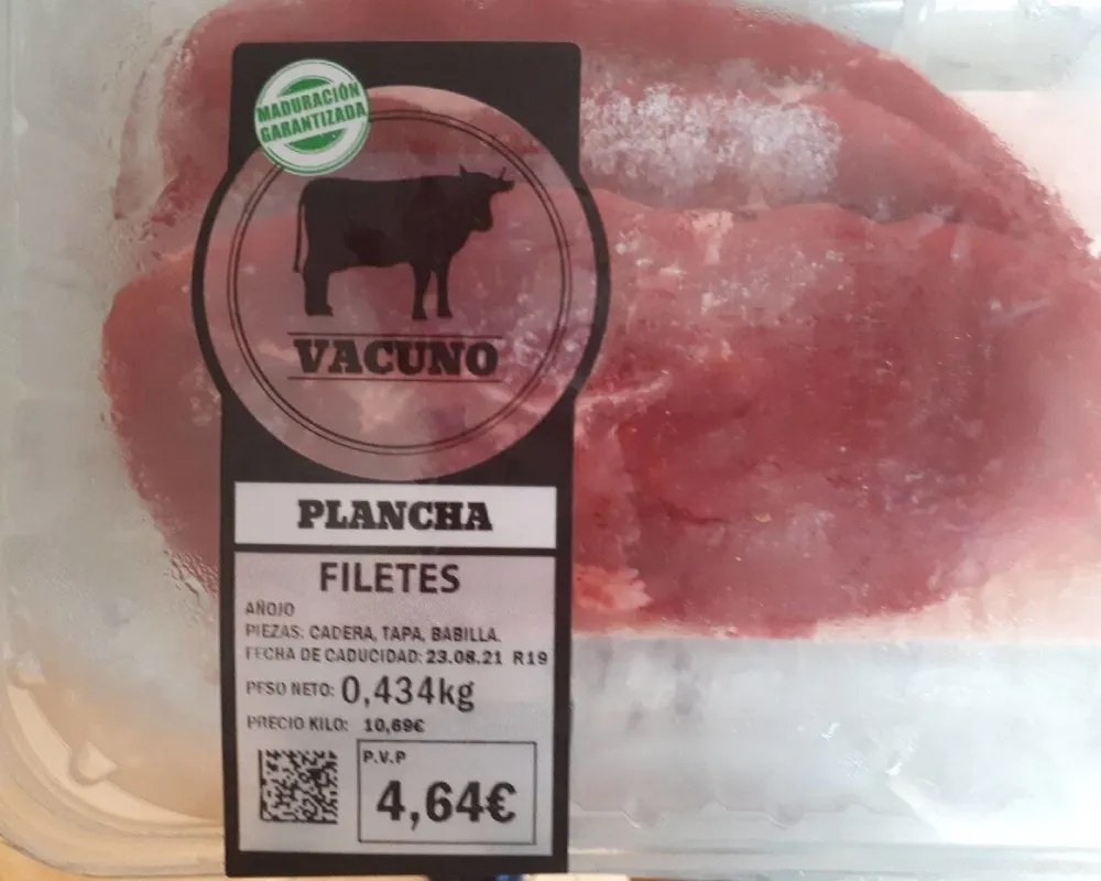 Vacuno Plancha Filetes