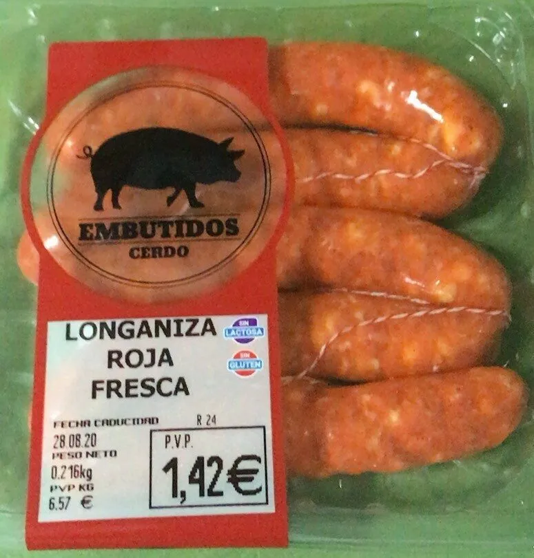 Longaniza roja fresca