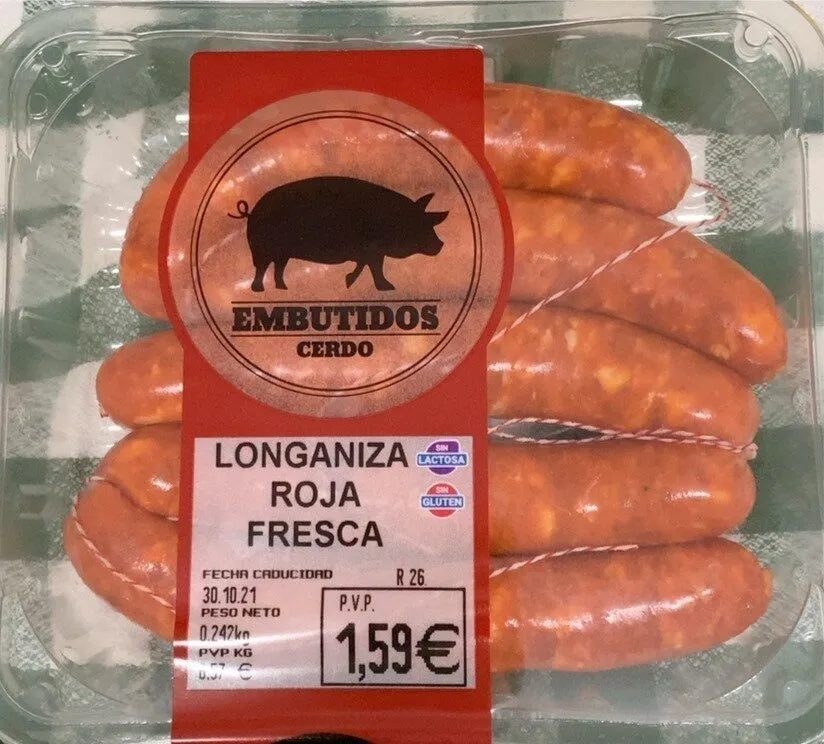 Longaniza roja fresca