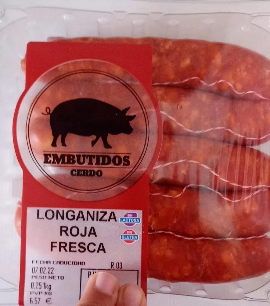 Longaniza roja fresca